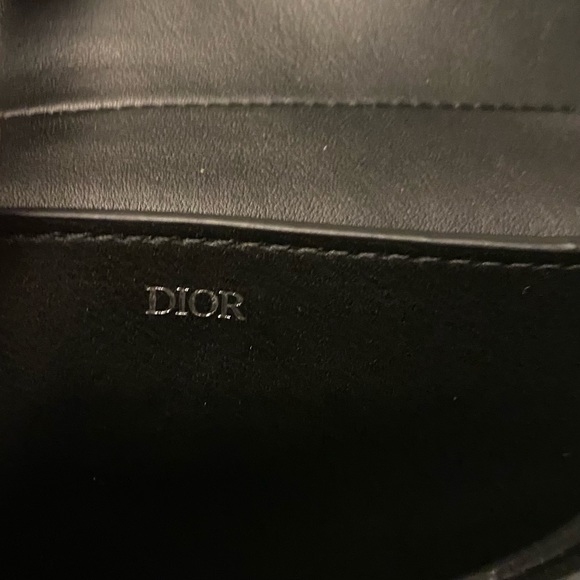 Christian Dior Homme Oblique Saddle Belt Bag Navy Trotter Black Leather - Picture 7 of 15